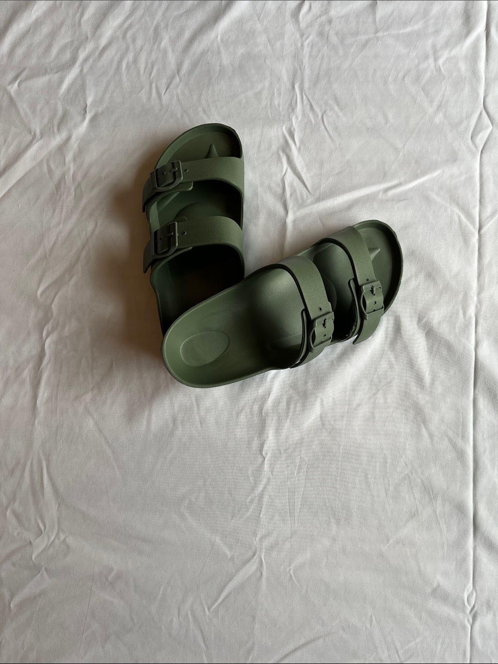 Men’s Olive Green Buckle Sandals NWOT